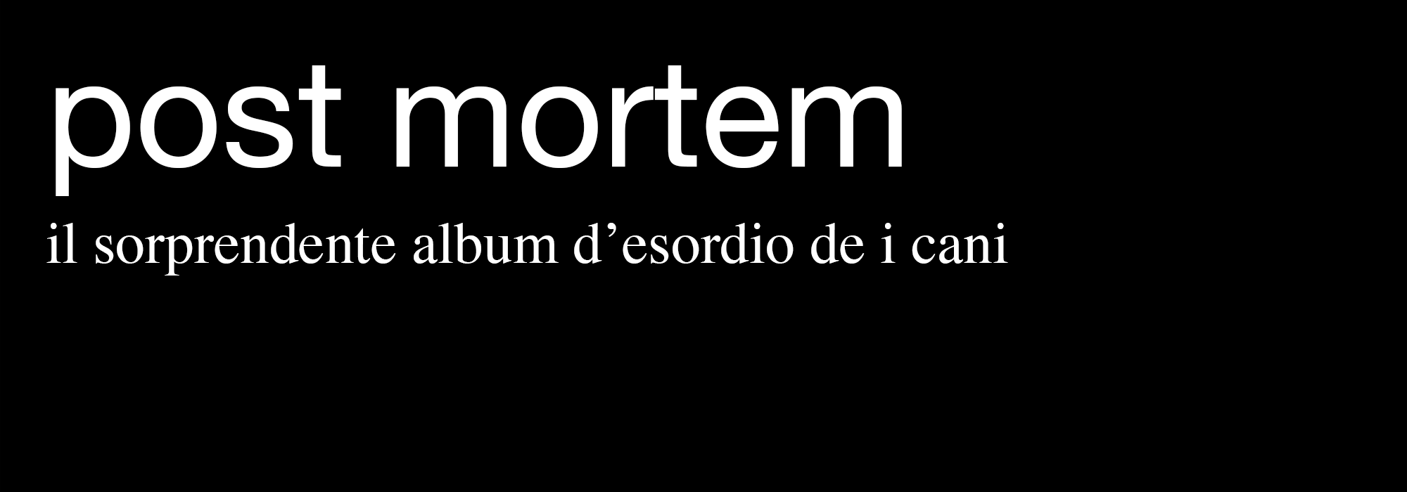 Post Mortem